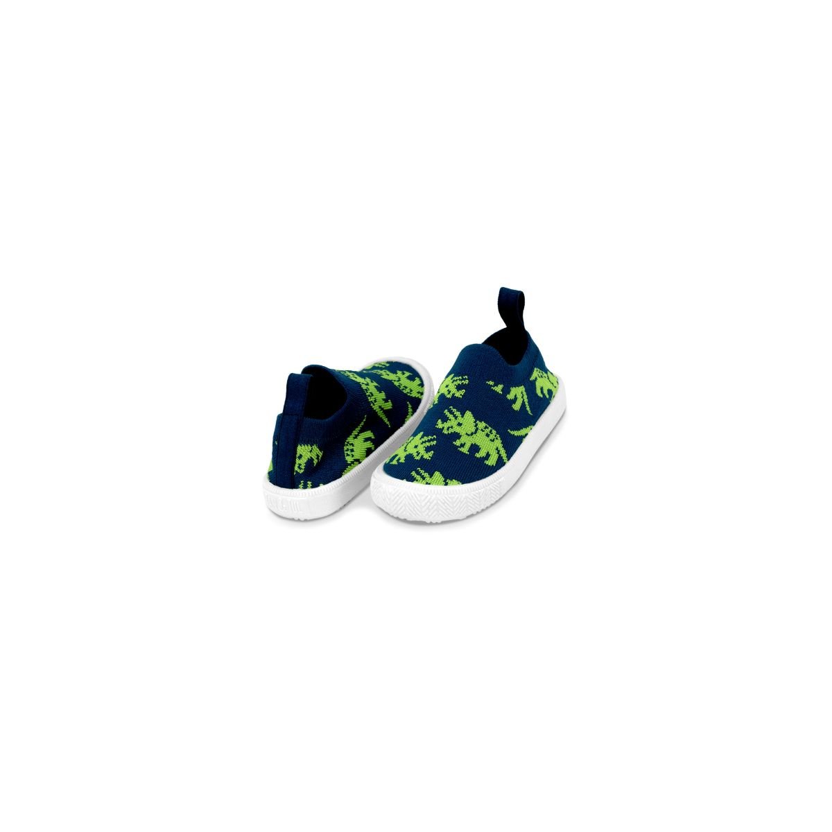 Graphic Knit Shoes - Triceratops