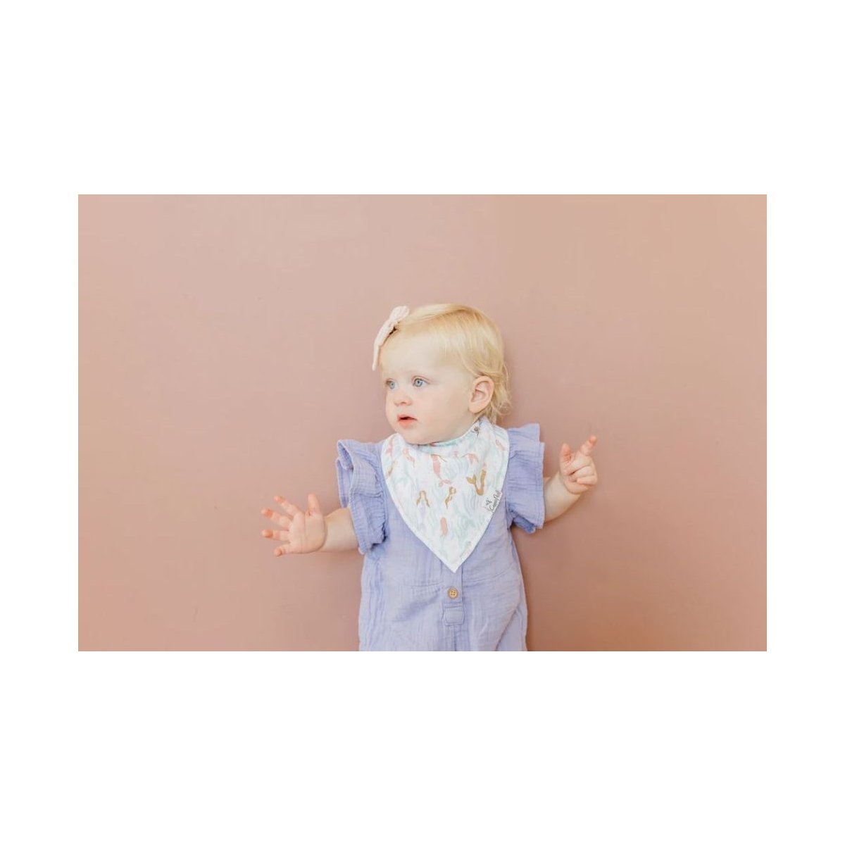 Bandana Bib Set 4 Pack - Coral