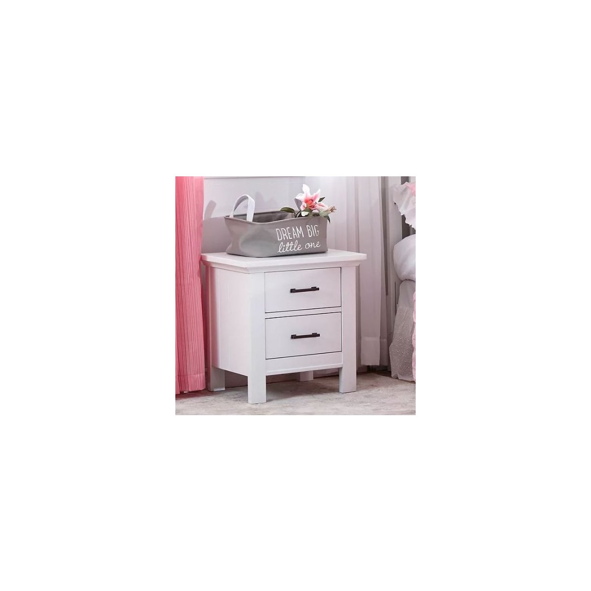 Como Night Stand - Vintage White