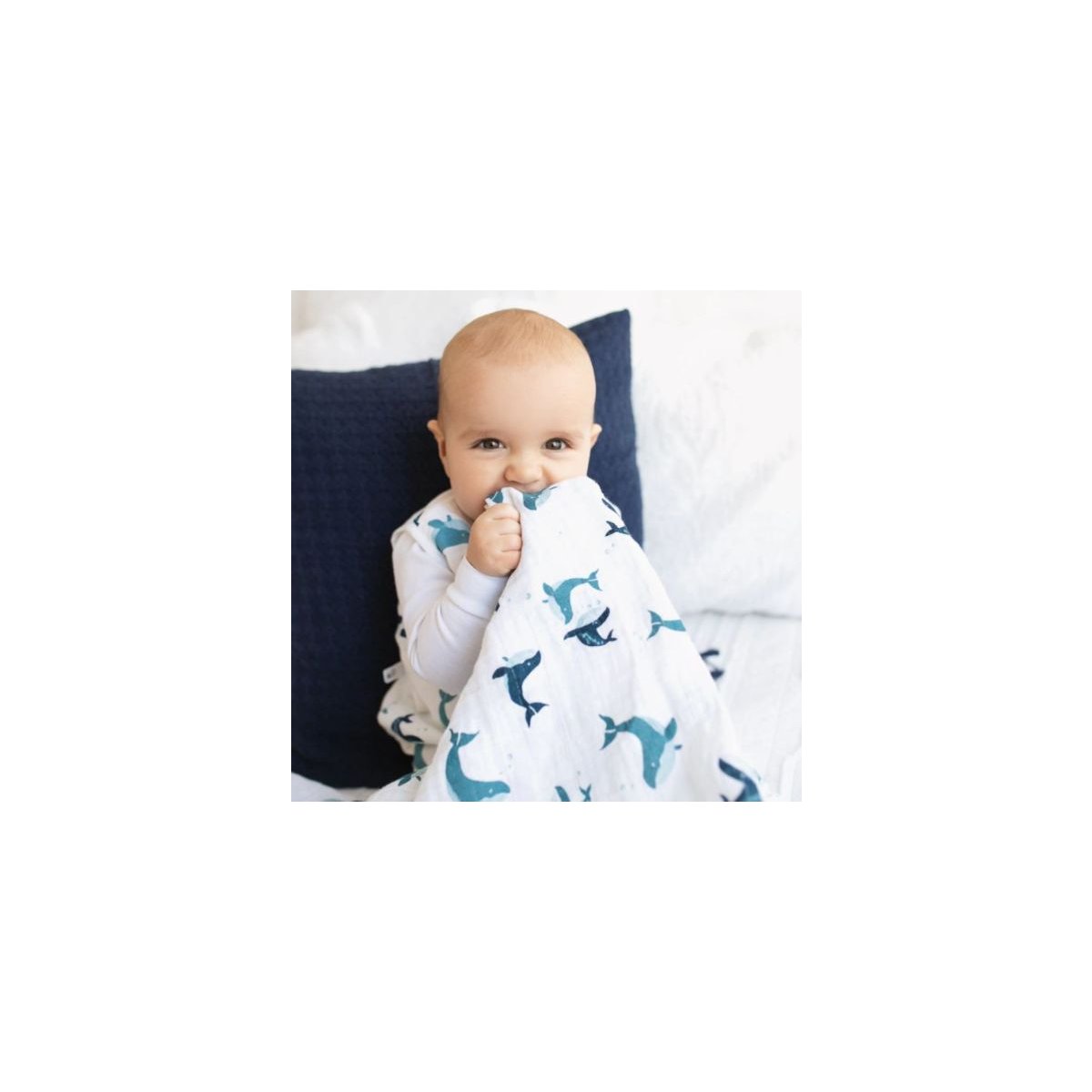 Cotton Muslin Sleep Bag 0.7 Tog - Sea
