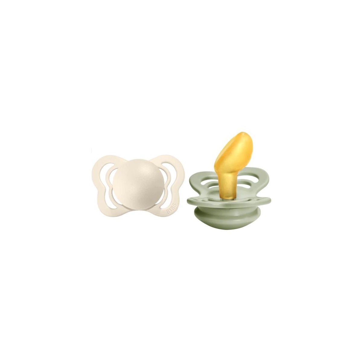 Couture Latex Pacifier 2 Pack - Ivory/Sage