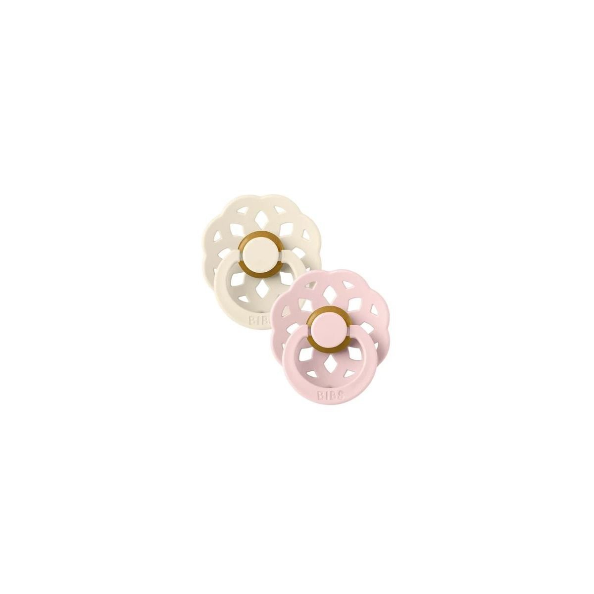 Boheme Latex Pacifier 2 Pack - Ivory/Blossom