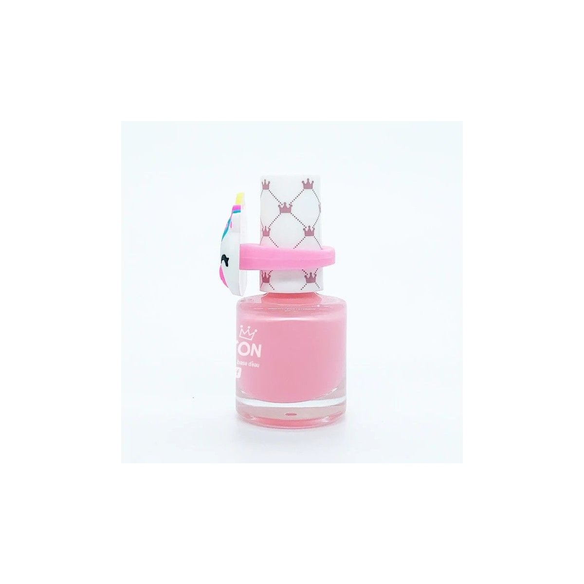 Peel Off Nail Polish Light Pink with Unicorn Ring