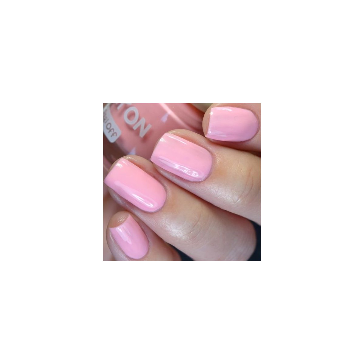 Peel Off Nail Polish Light Pink with Unicorn Ring