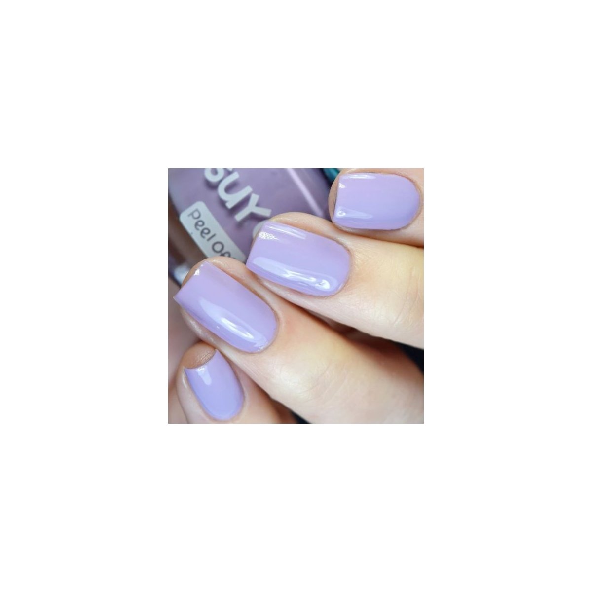 Peel Off Nail Polish Purple with Koala Ring