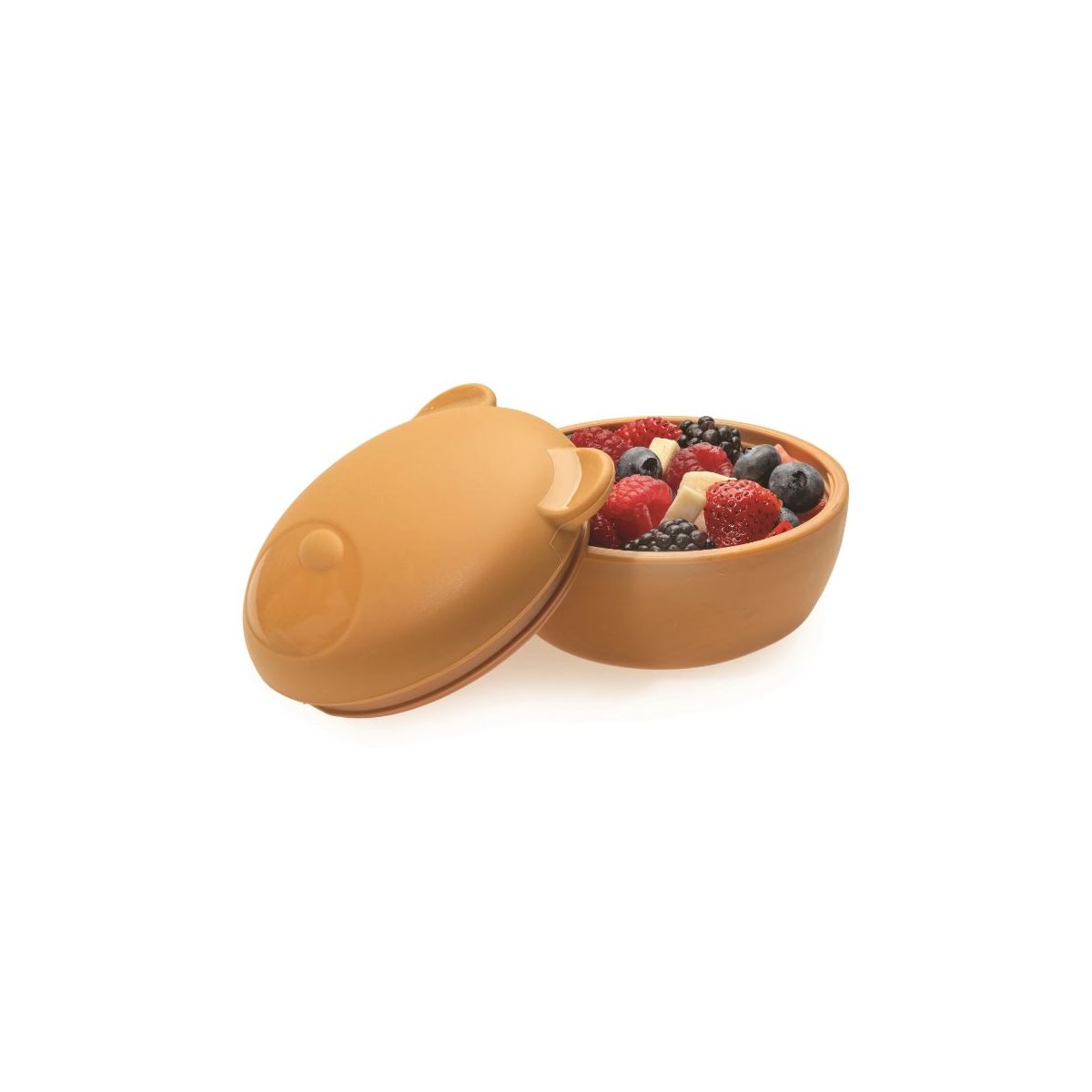 Silicone Bowl with Lid - Bear