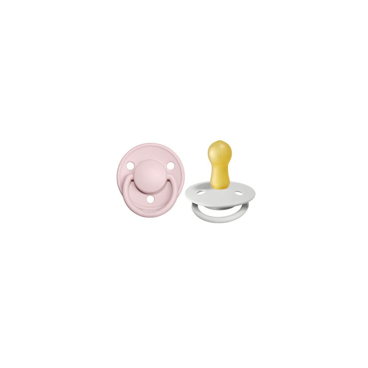 De Lux Natural Rubber Pacifier 2 Pack - Blossom/Haze