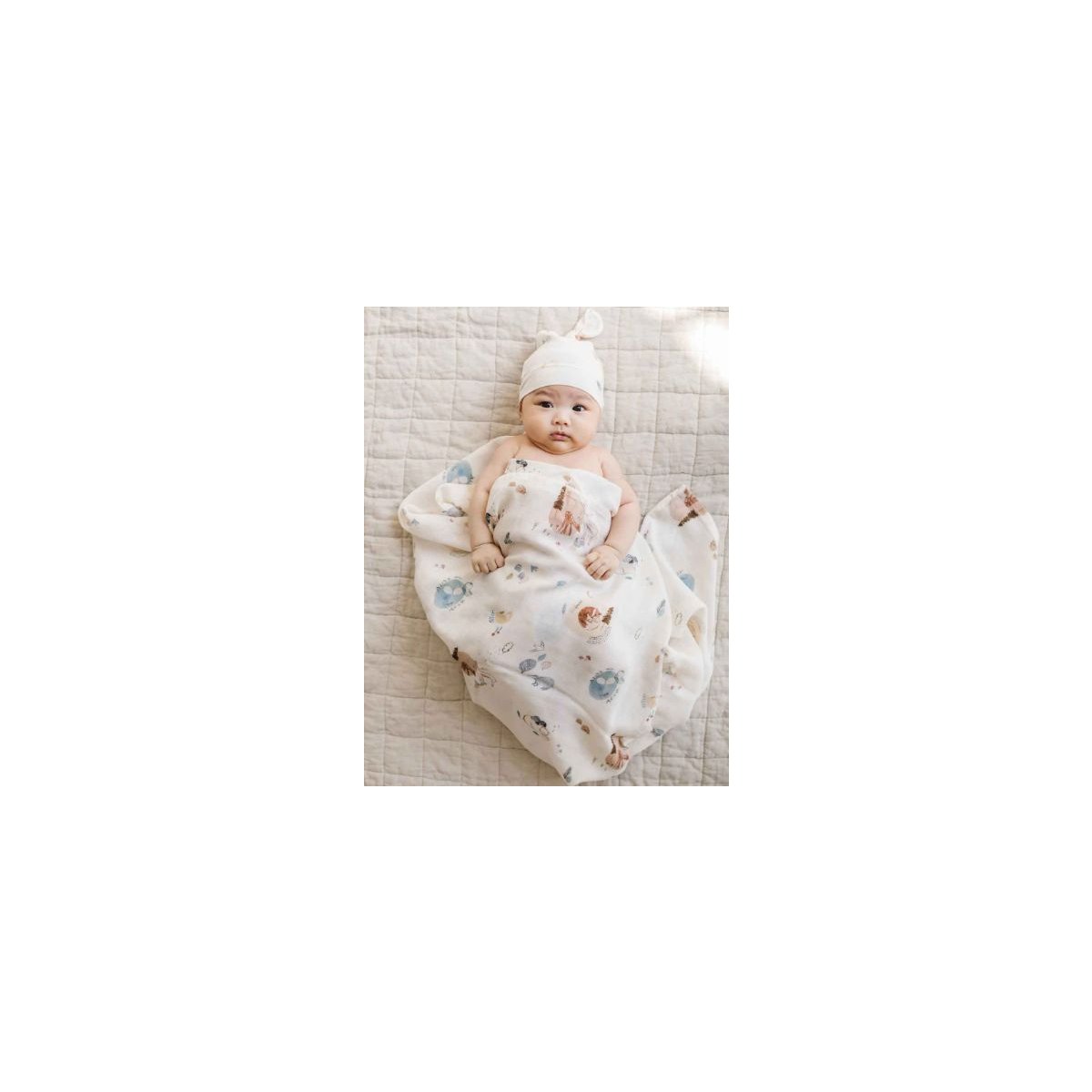 Muslin Swaddle - Cozy Forest