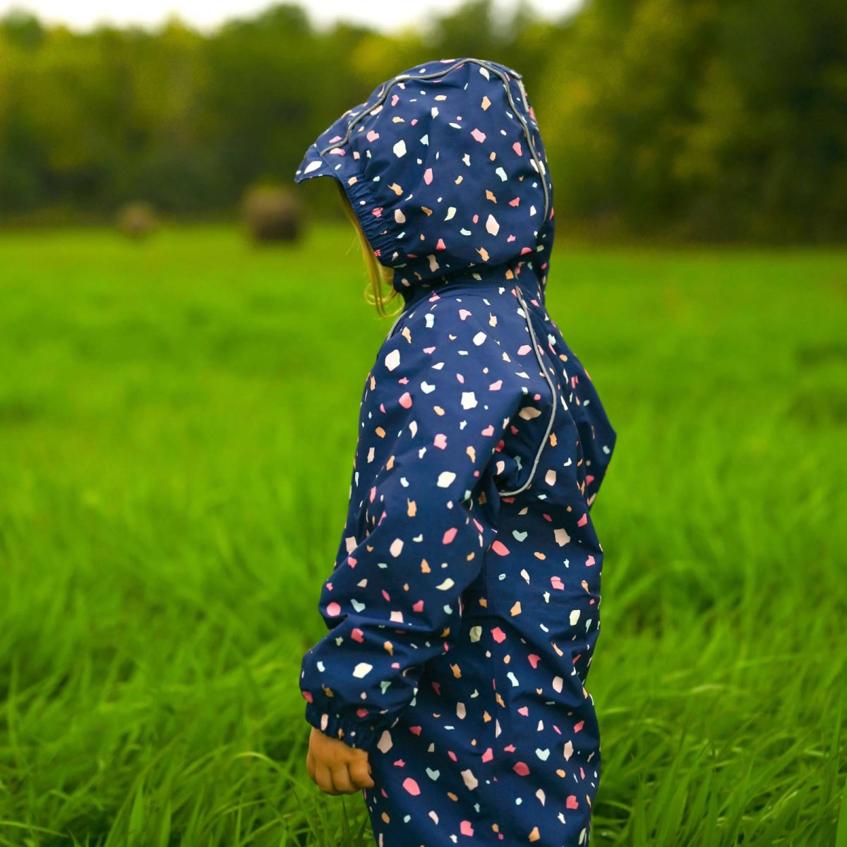 Puddle-Dry Waterproof Play Suit - Terrazzo