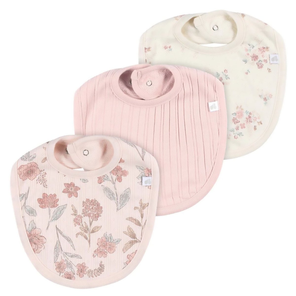 Baby Girl 3-Pack Bibs - PINK