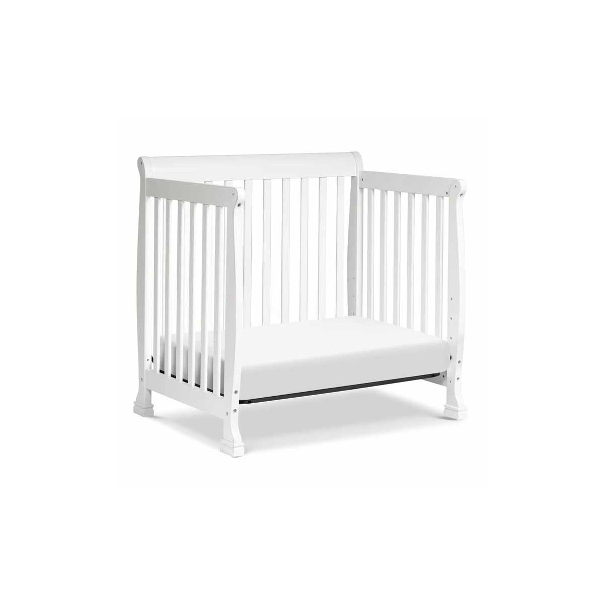 Kalani 4 In 1 Convertible Mini Crib - White