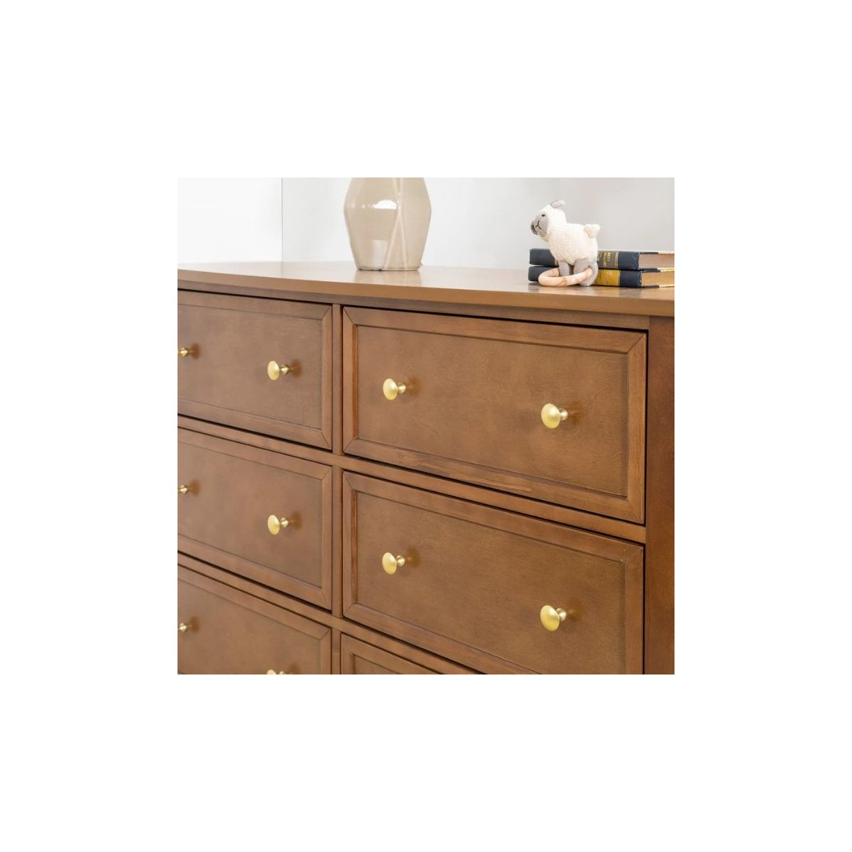 Kalani 6 Drawer Double Wide Dresser Chestnut