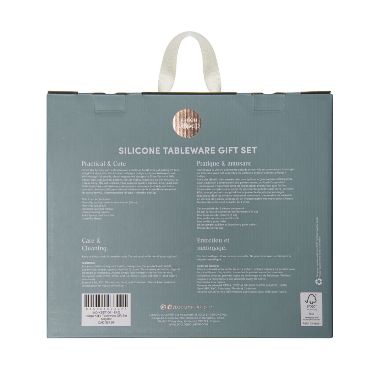 Kid's Tableware Gift Set - Aligator