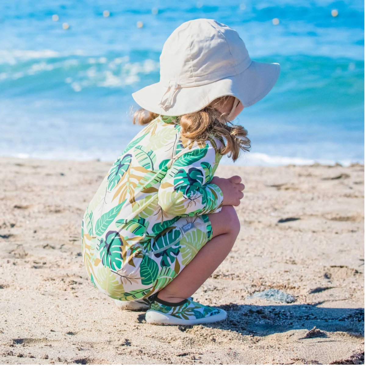 Kids Water Shoes - Green Tropical