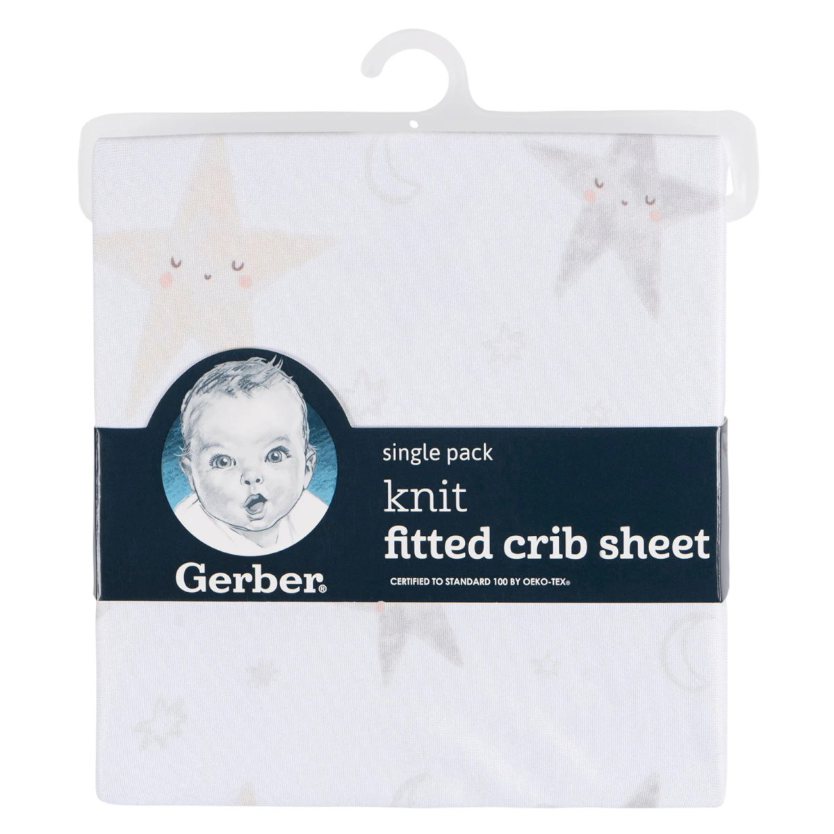 Knit Crib Sheet - Celestial - Stars