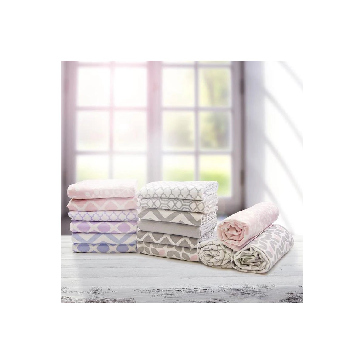 Flannel Crib Sheet - Mint