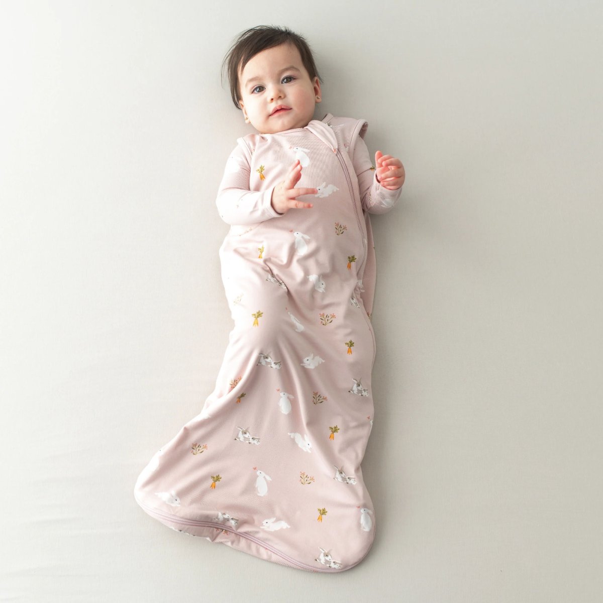 Printed Sleep Bag 0.5 Tog - Blush Rabbit