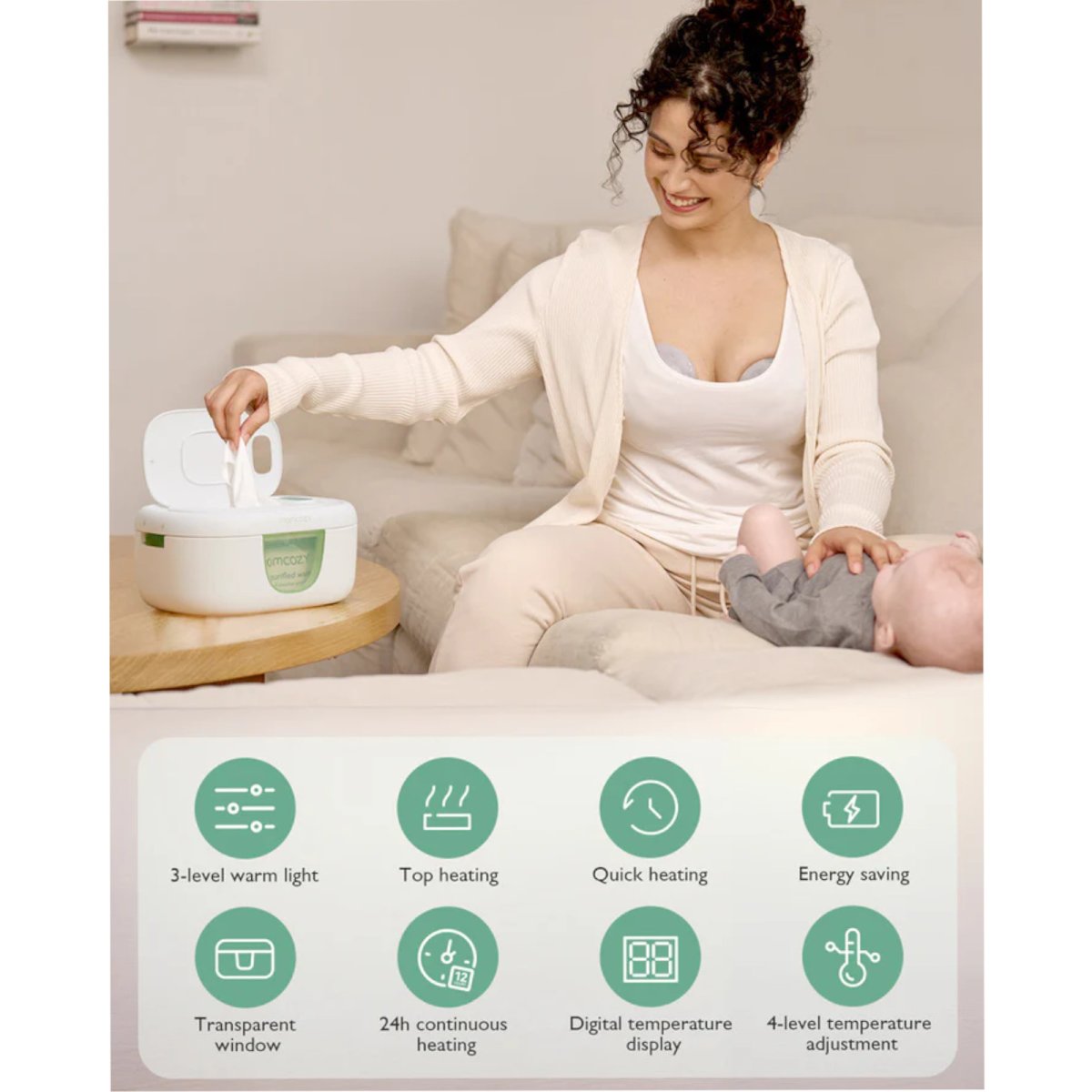 Large Capacity Baby Wipe Warmer