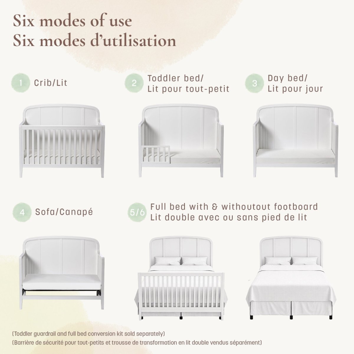 Briar Headboard Crib - True White
