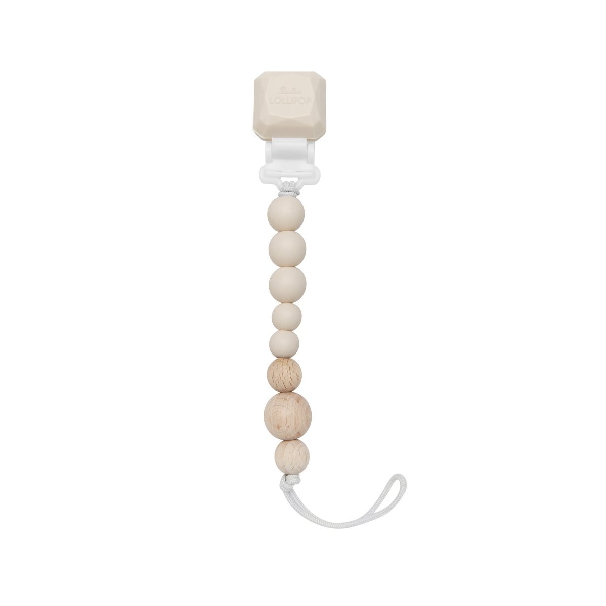Pacifier Clip - Colour Pop Coconut Cream