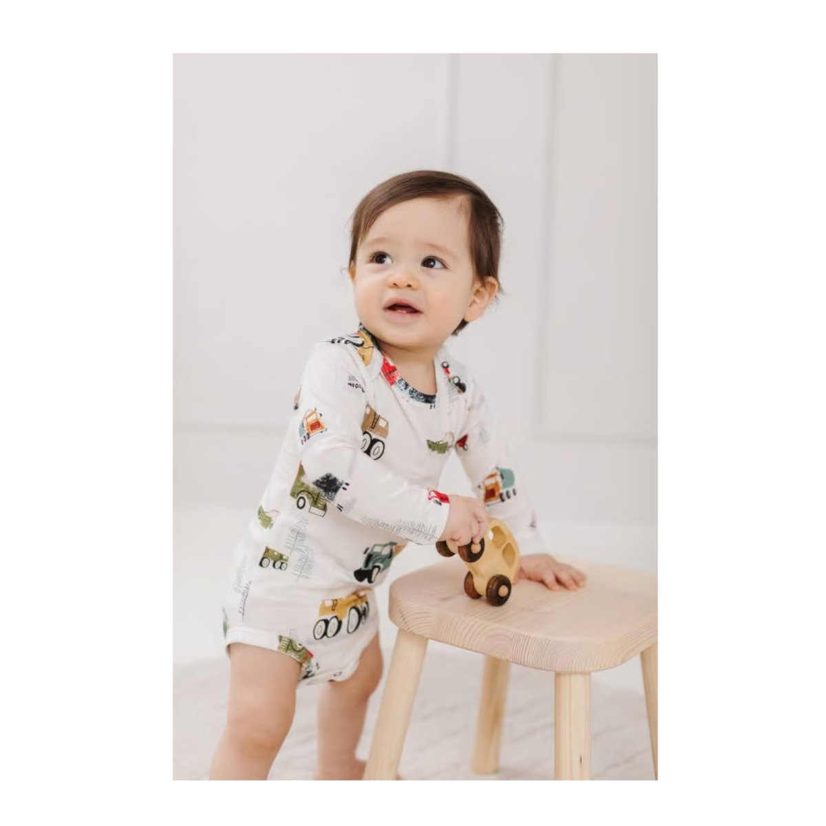 Long Sleeve Bodysuit In Tencel - Happy Trucks