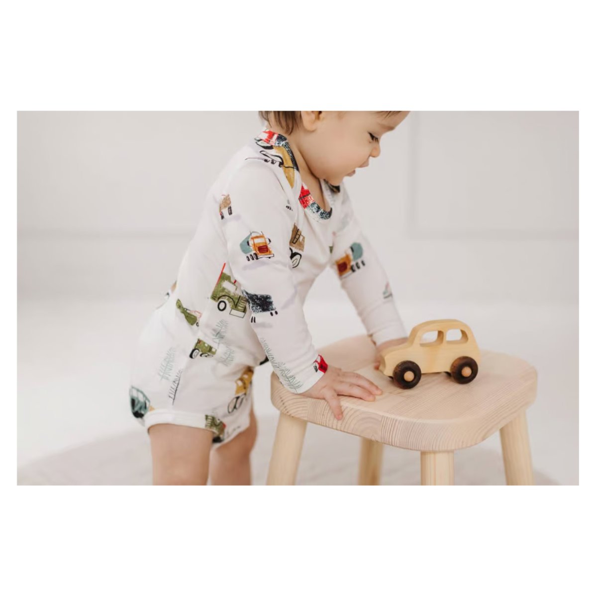 Long Sleeve Bodysuit In Tencel - Happy Trucks