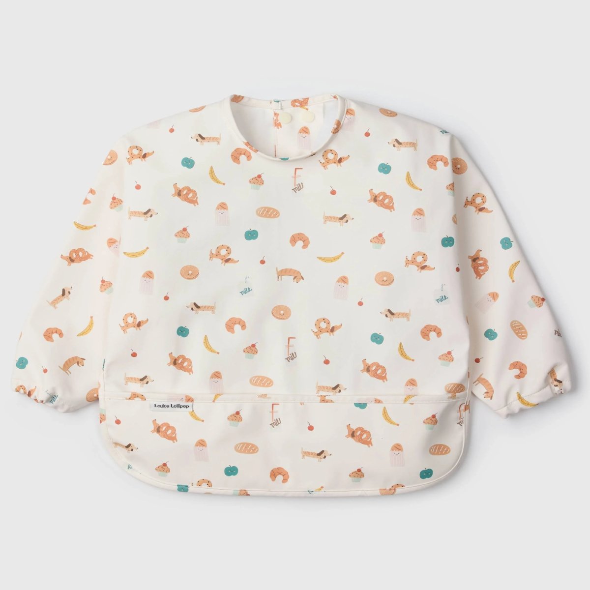 Long Sleeve Waterproof Bib - French Breakfast