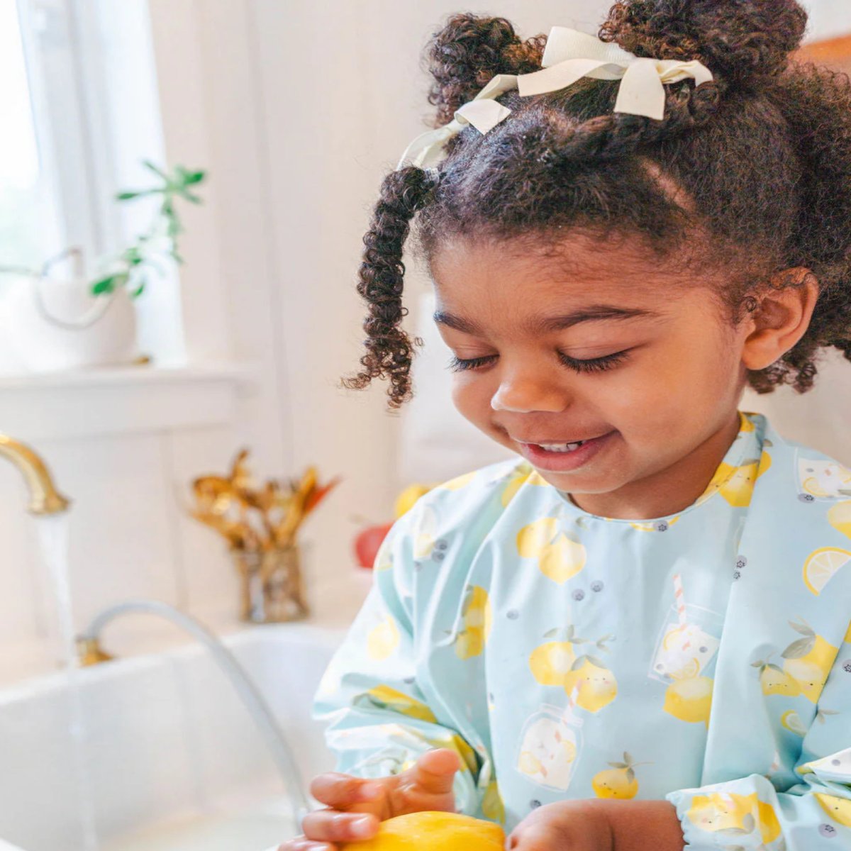 Long Sleeve Waterproof Bib - Lemon Squeezy