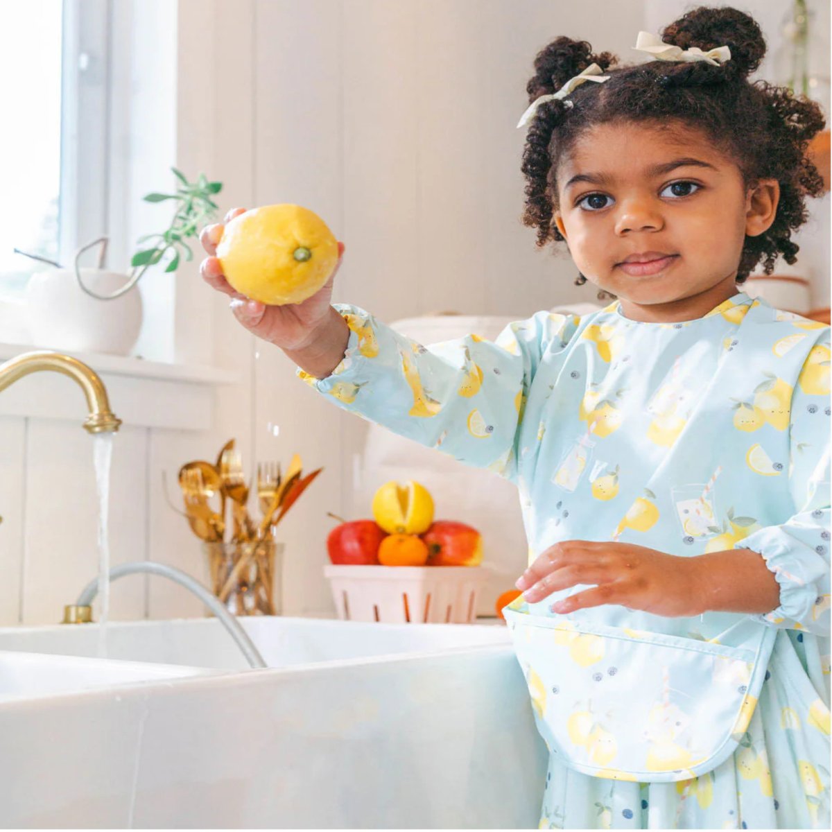 Long Sleeve Waterproof Bib - Lemon Squeezy