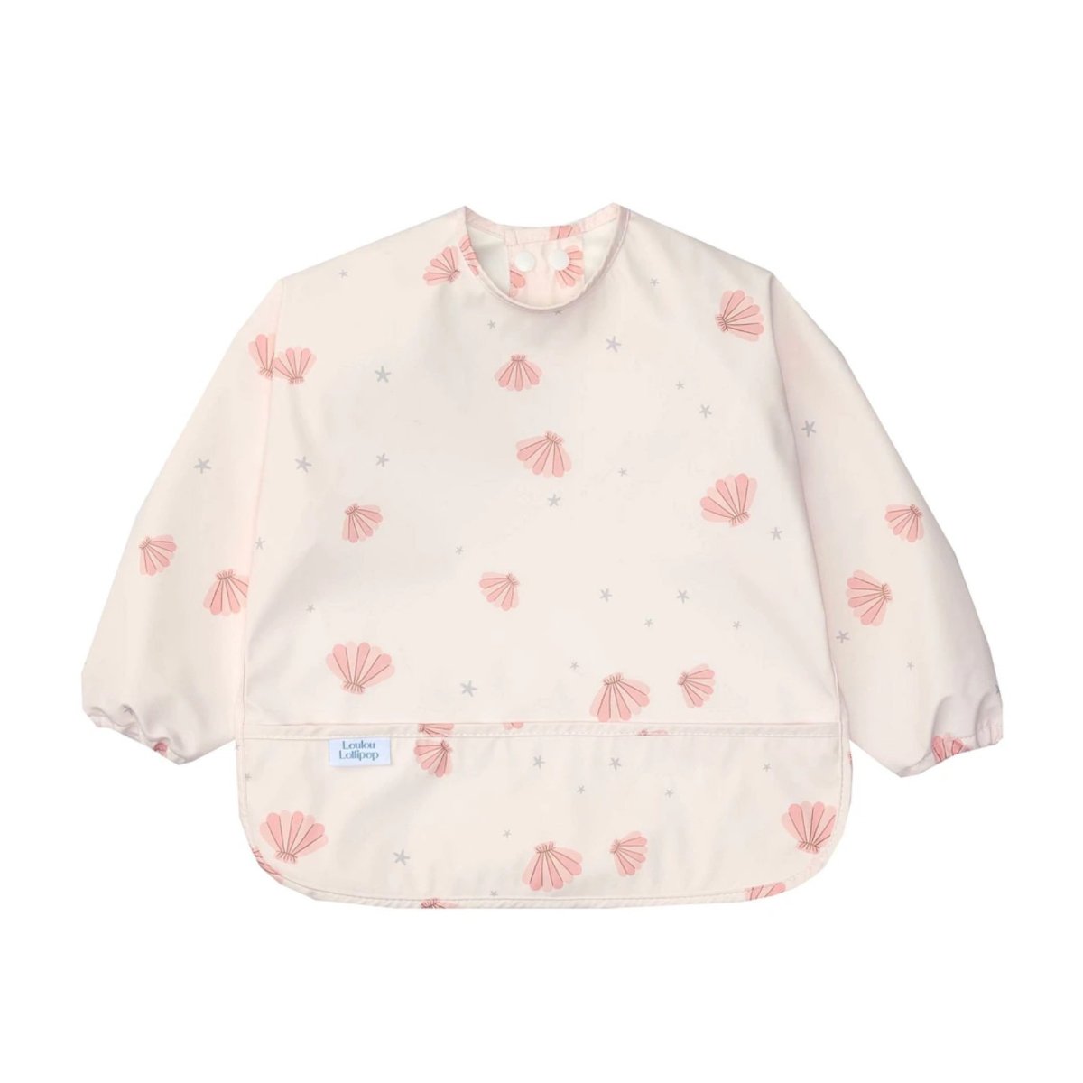 Long Sleeve Waterproof Bib - Seashells