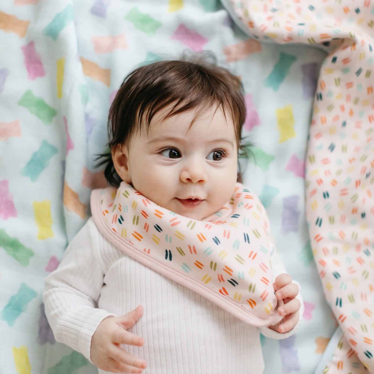 Muslin Quilt Blanket - Gummy Bear