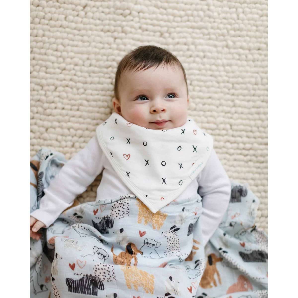 Muslin Swaddle Blanket - Honey Puppies