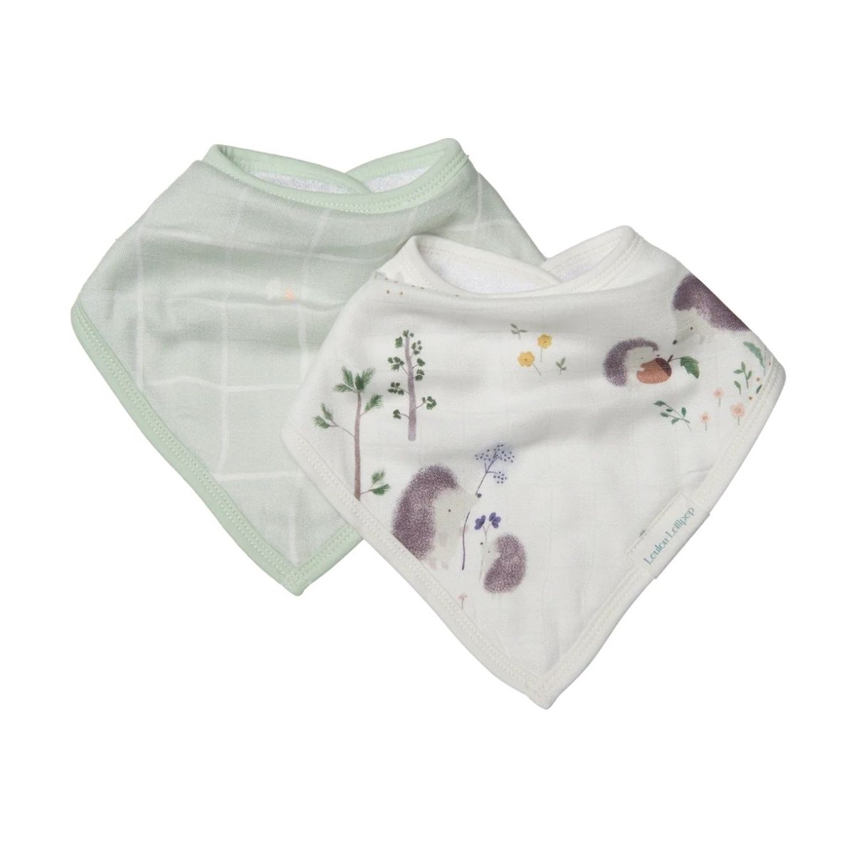 Bandana Bib 2 Pack - Hedgehogs
