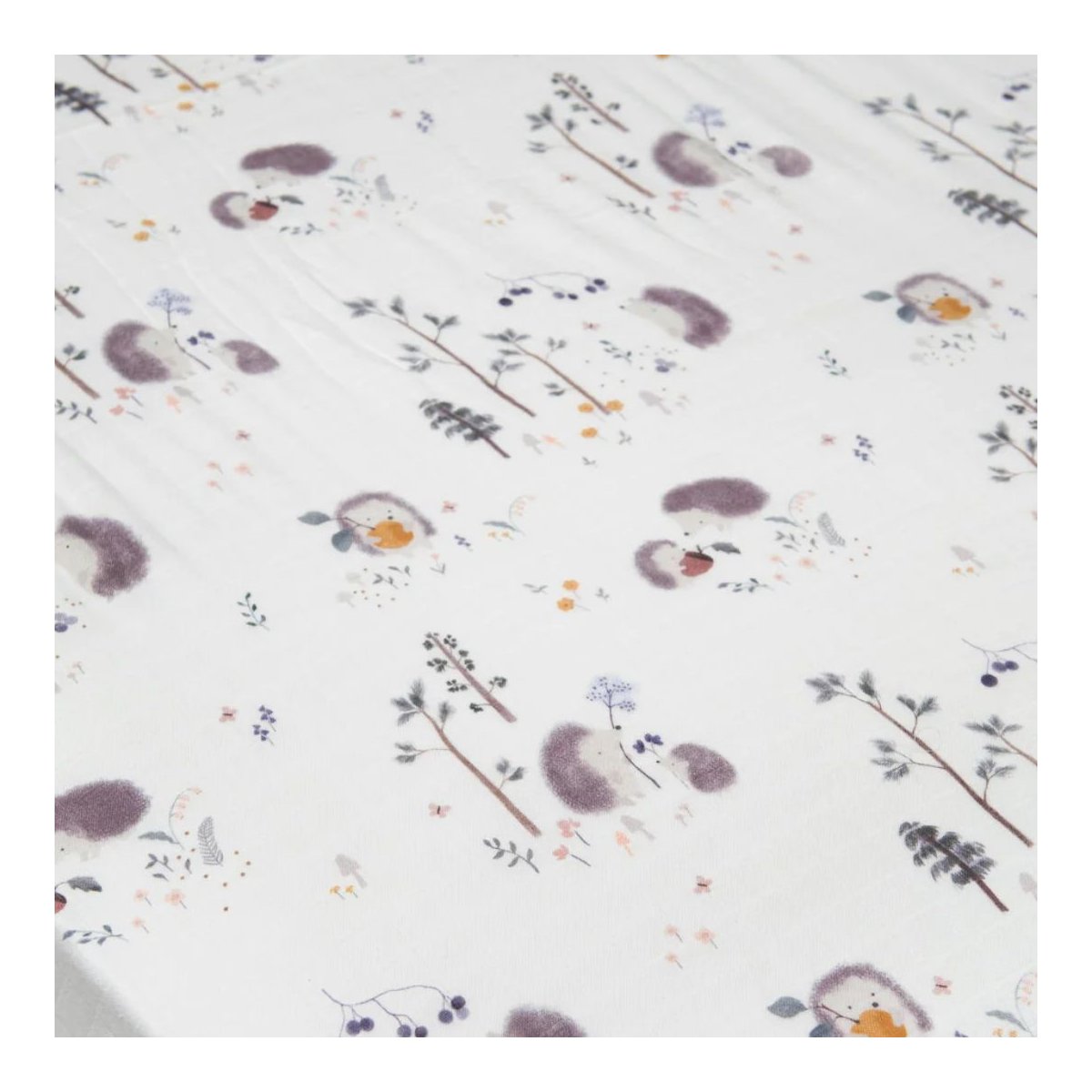 Fitted Crib Sheet - Hedgehogs
