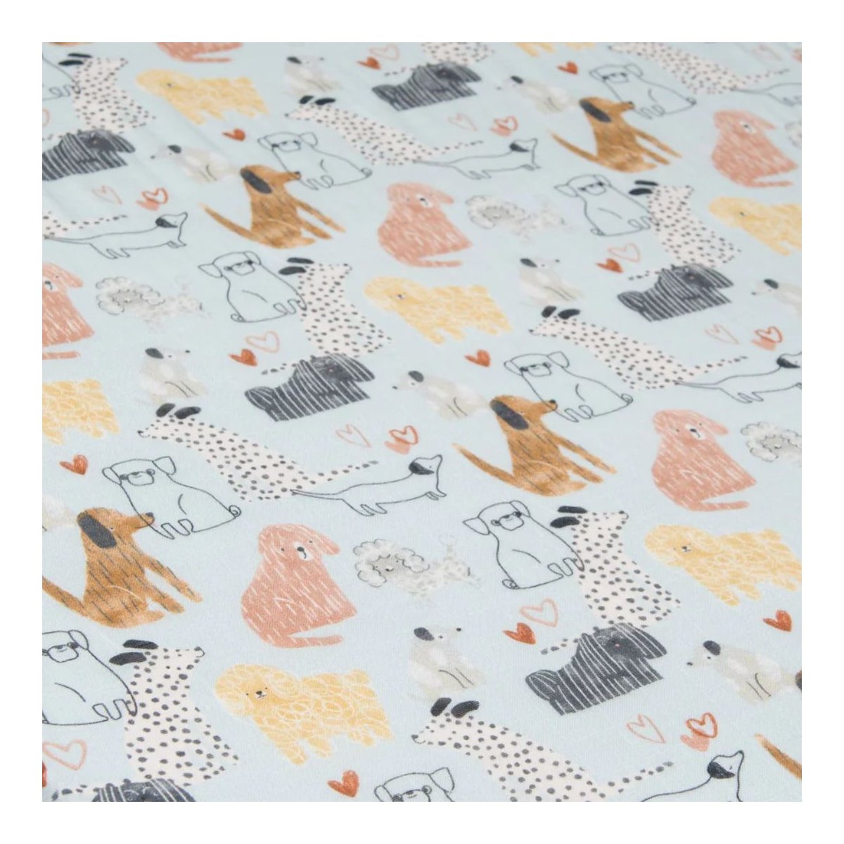 Fitted Crib Sheet - Honey Puppies