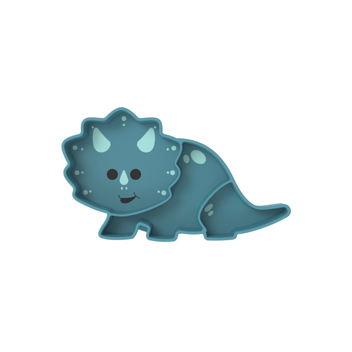 LUX Divided Silicone Suction Plate - Dinosaur