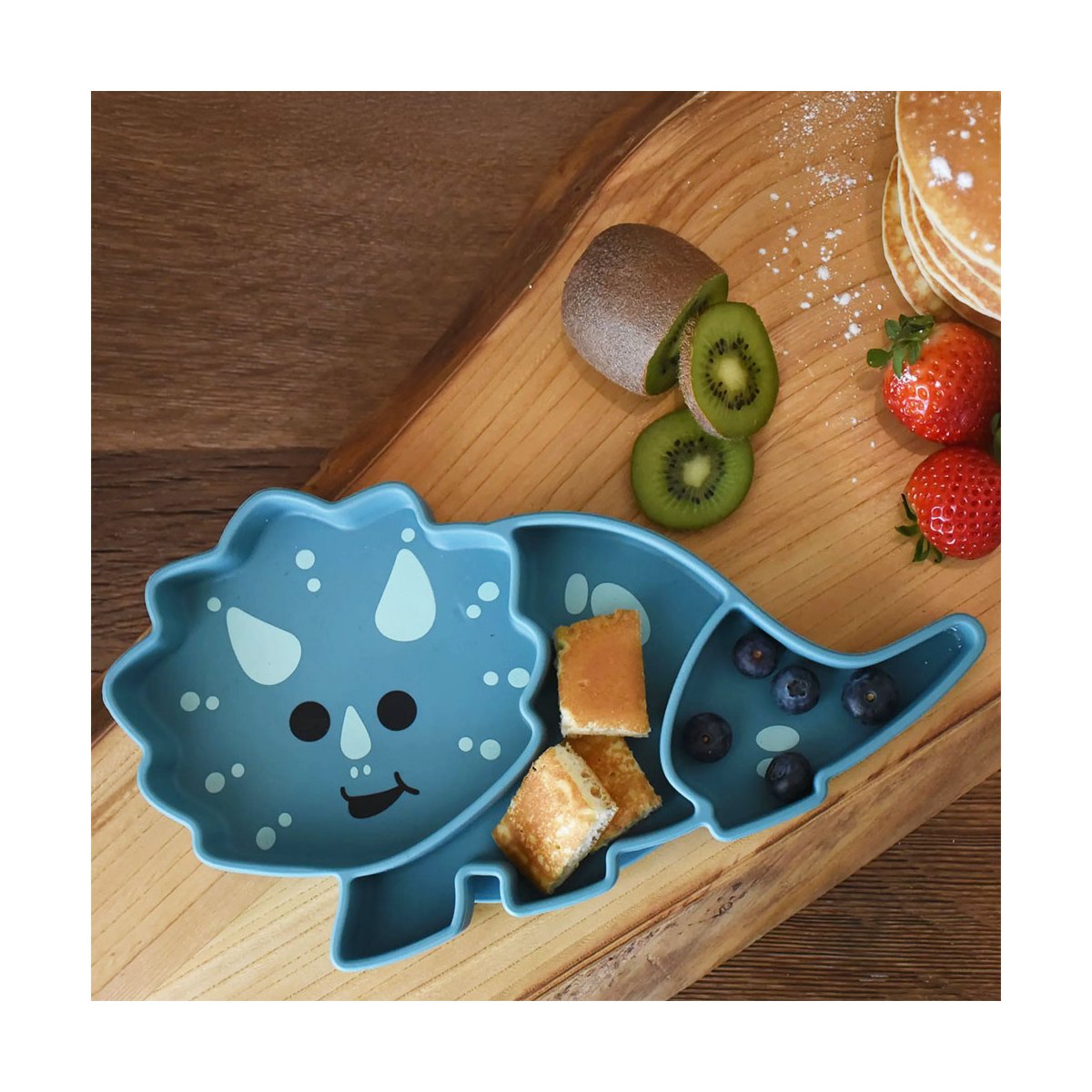 LUX Divided Silicone Suction Plate - Dinosaur
