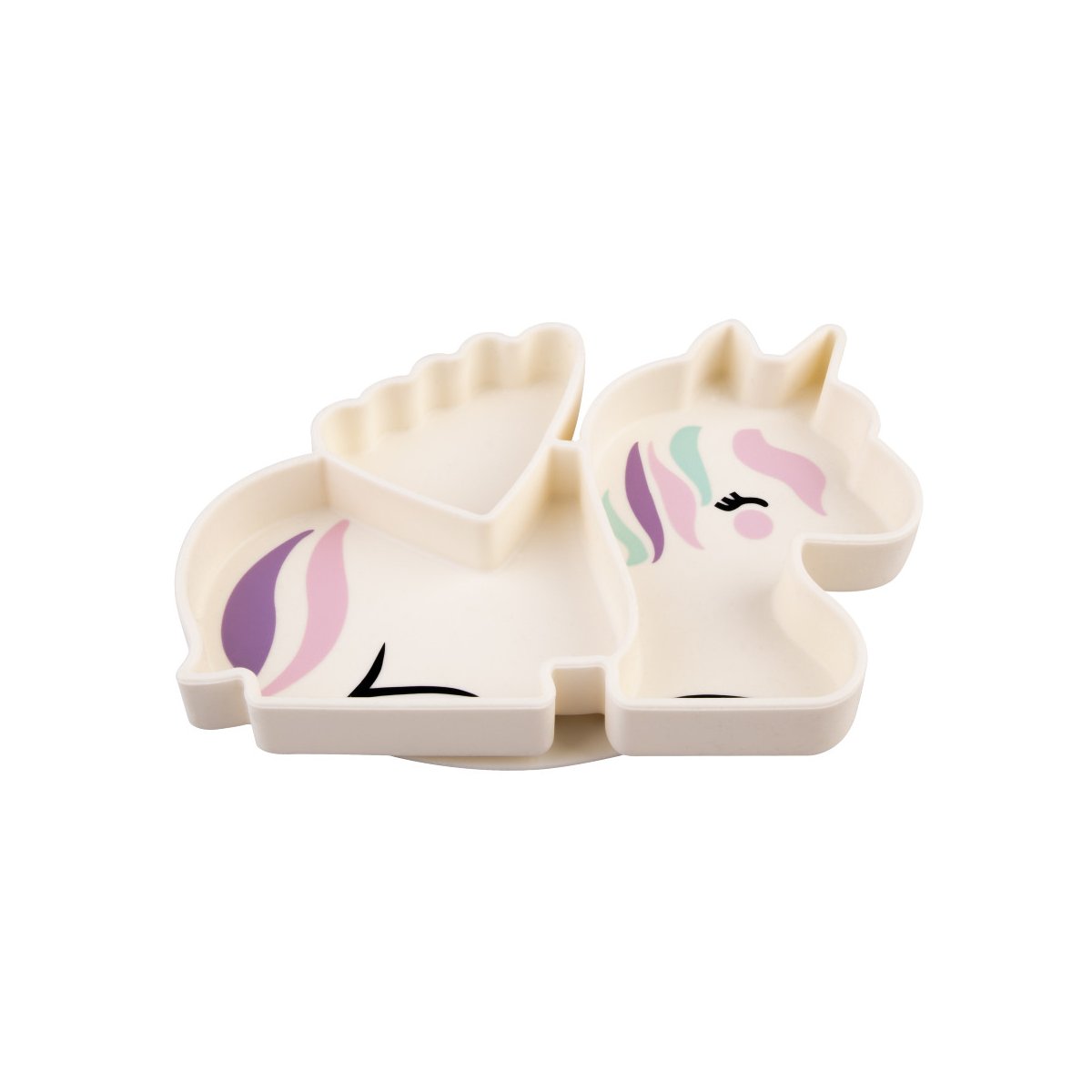 LUX Divided Silicone Suction Plate - Unicorn