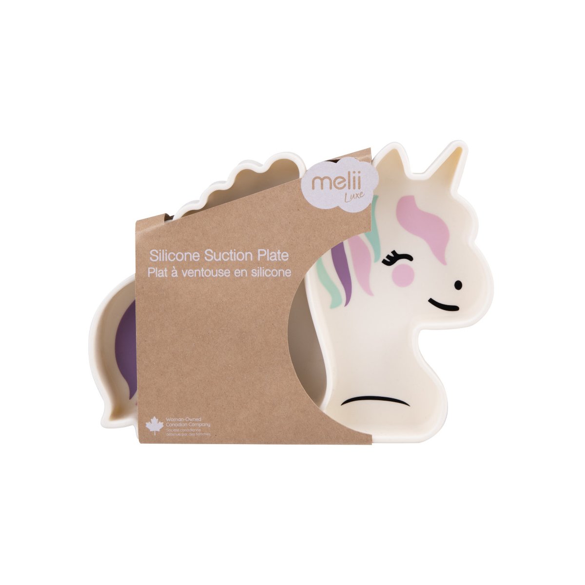 LUX Divided Silicone Suction Plate - Unicorn