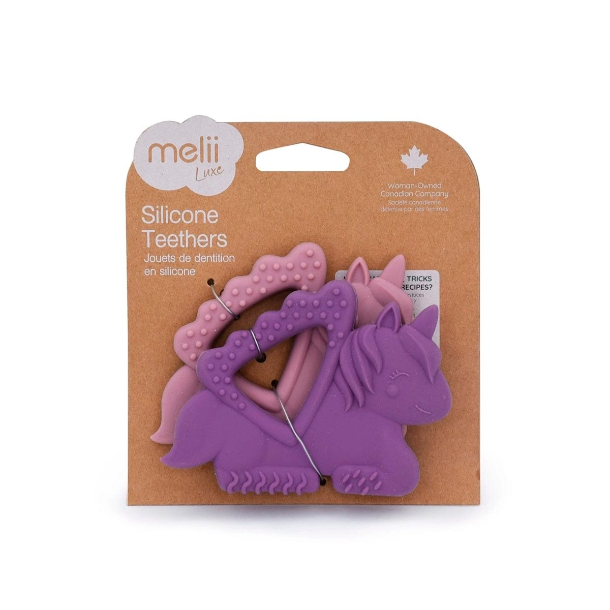 LUX Silicone Teether Unicorn 2 Pack