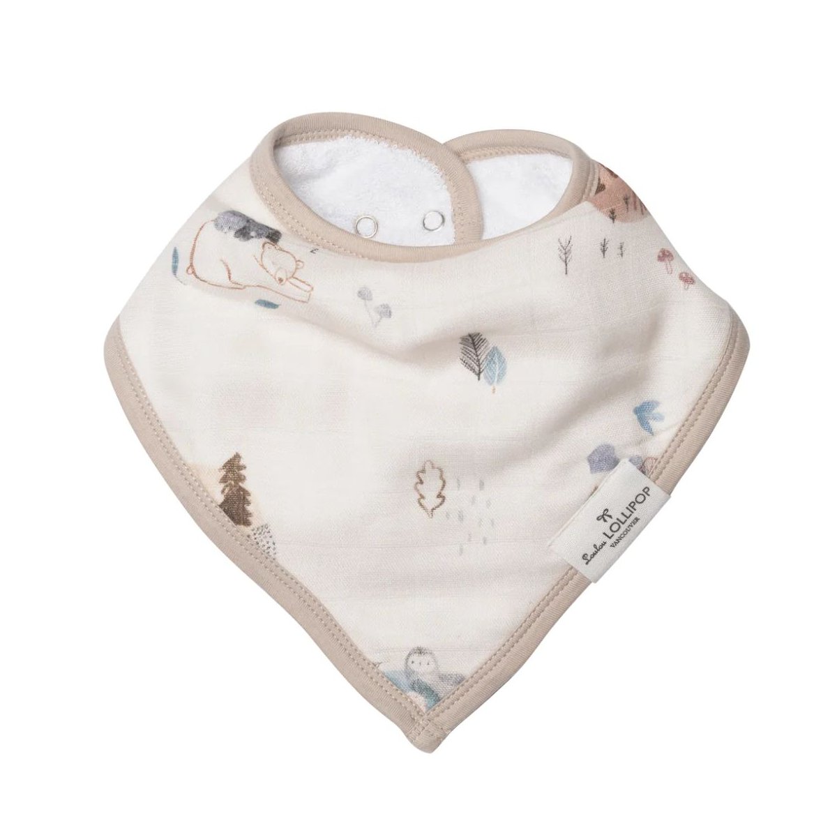 Luxe Muslin Bandana Bib Set - Cozy Forest