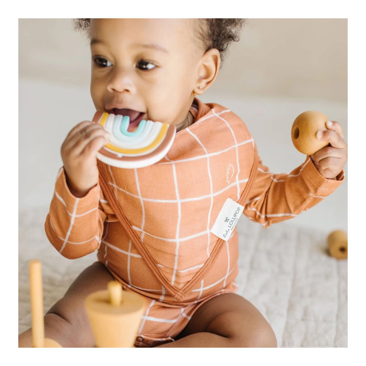 Luxe Muslin Bandana Bib Set - Cozy Forest