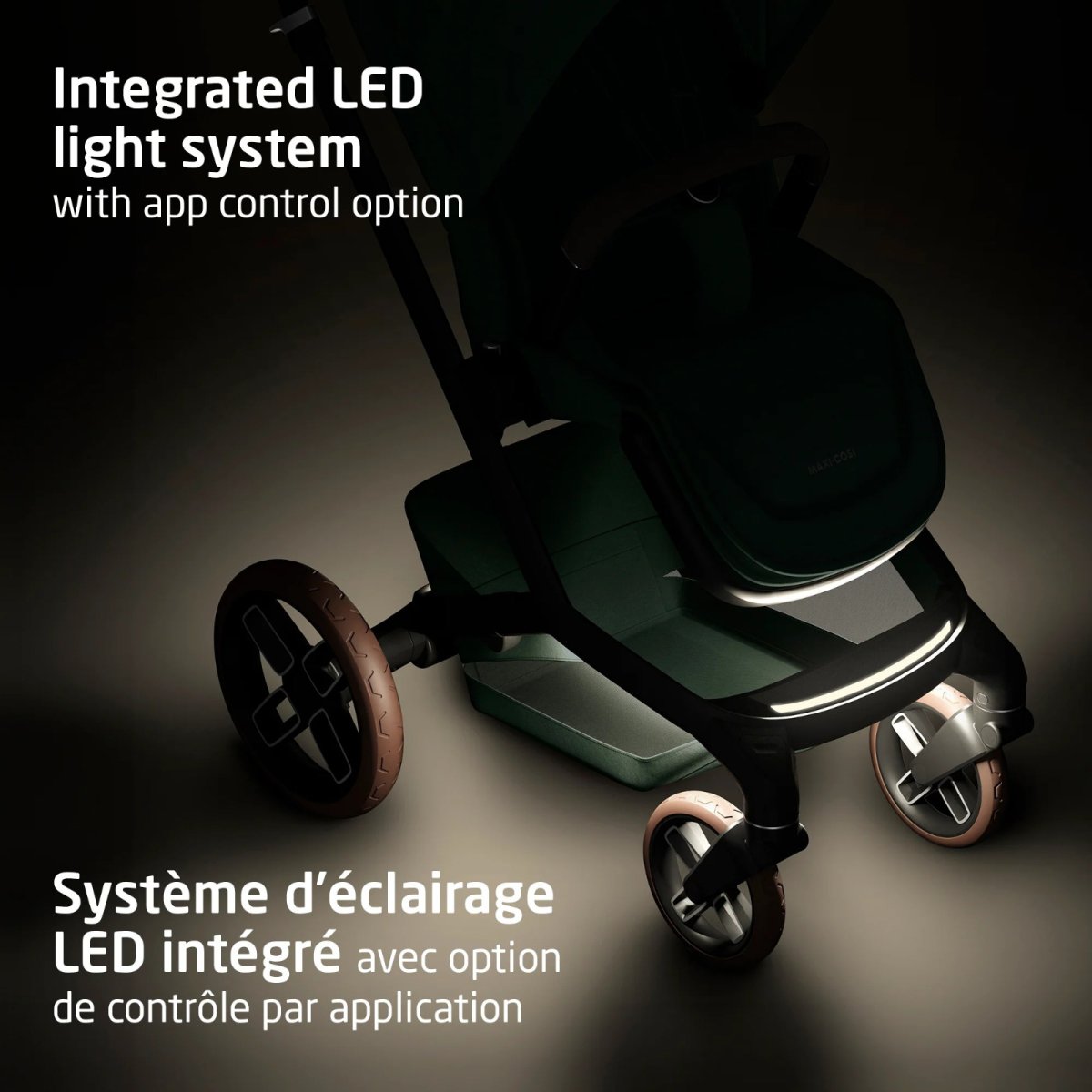 Fame Stroller & Mico Luxe + Bundle Twillic Green