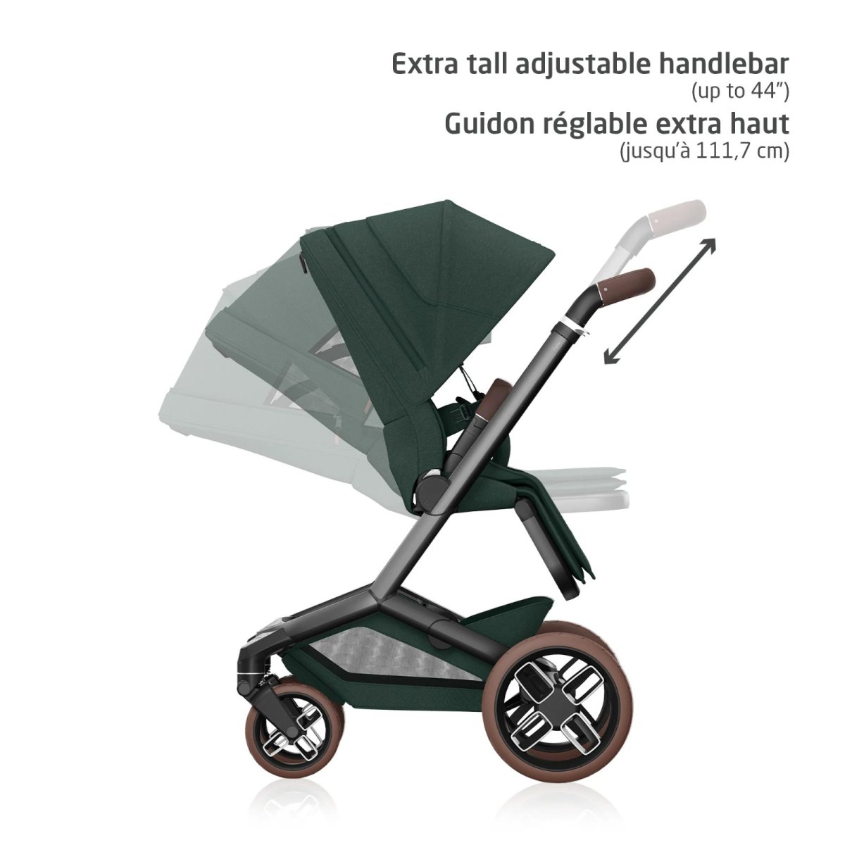 Fame Stroller & Mico Luxe+ Car Seat Travel System - Twillic Black