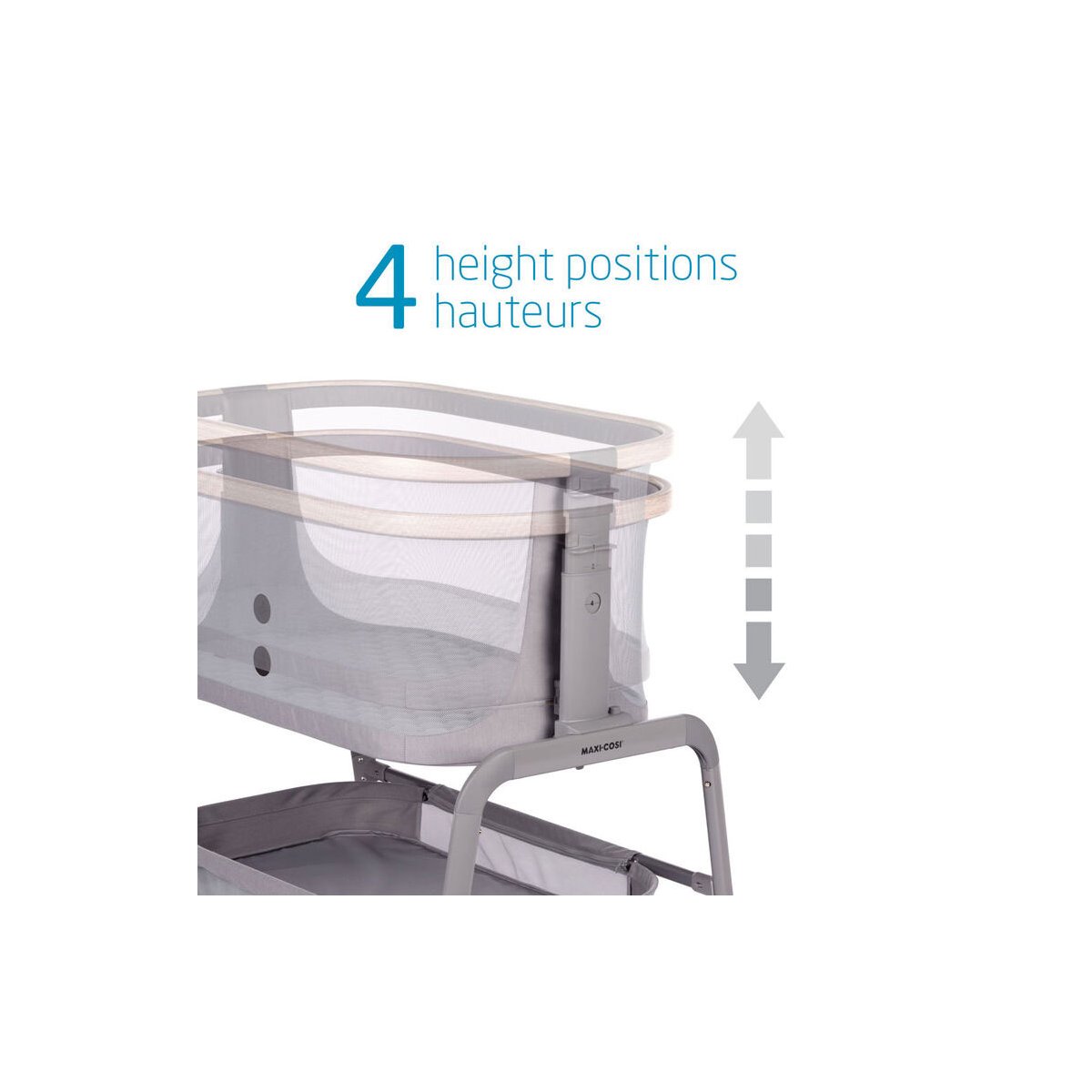 Iora Bedside Bassinet - Classic Oat