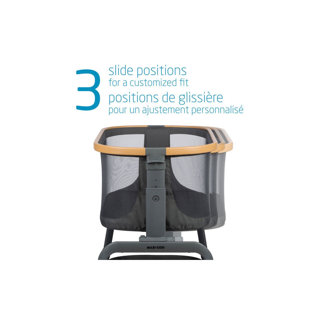 Iora Bedside Bassinet - Classic Graphite