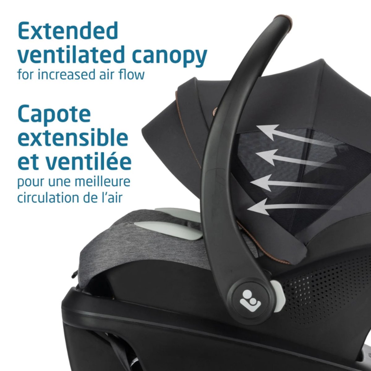 Mico Luxe+ Infant Car Seat - Designer Black (Exclusive Online Product)