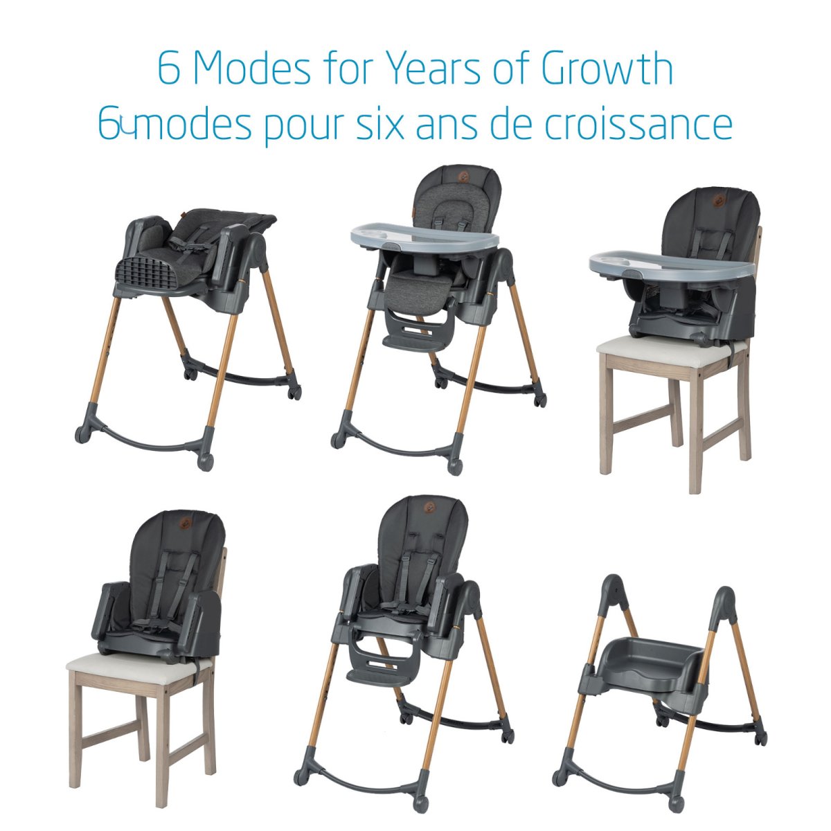 Minla High Chair - Classic Graphite