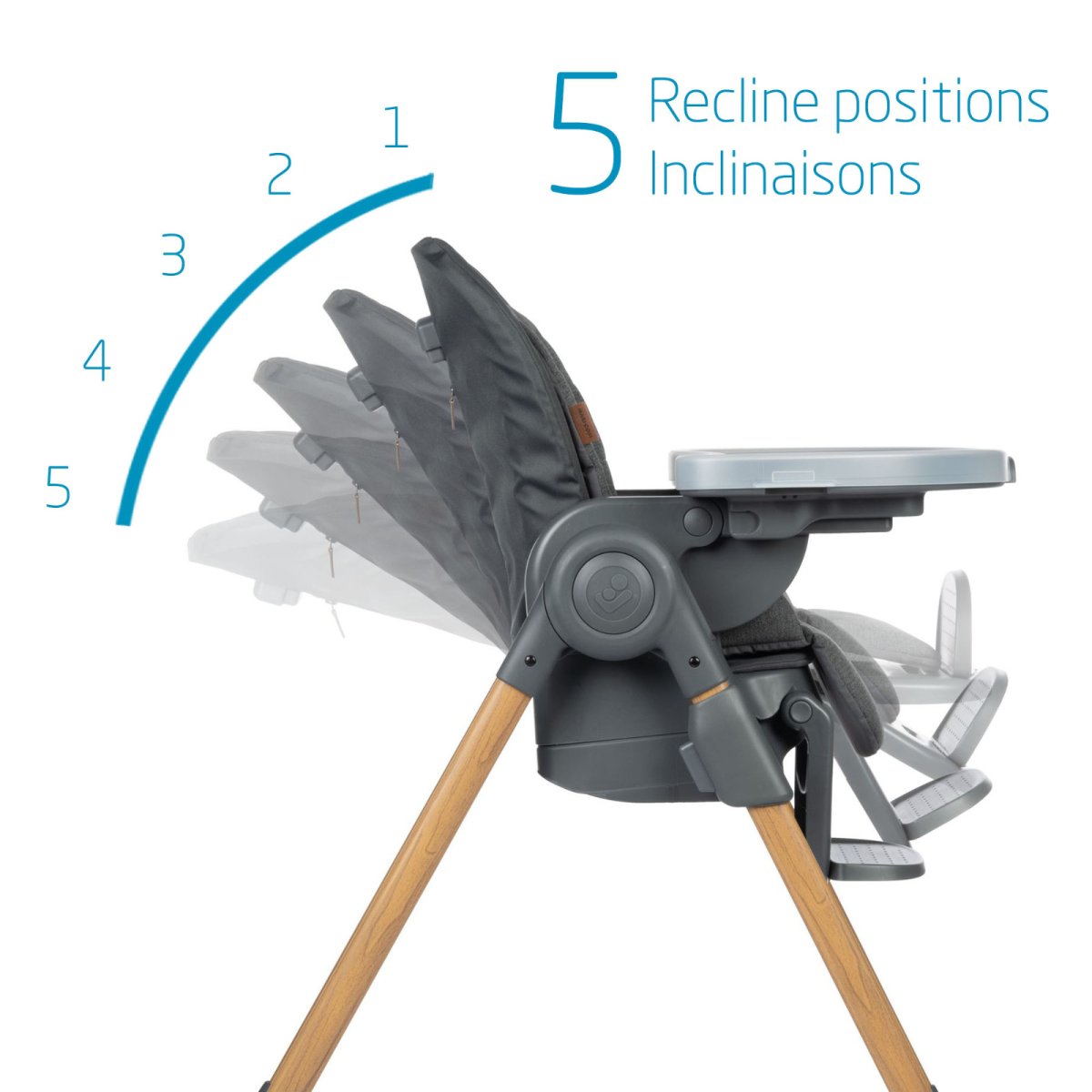 Minla High Chair - Classic Graphite