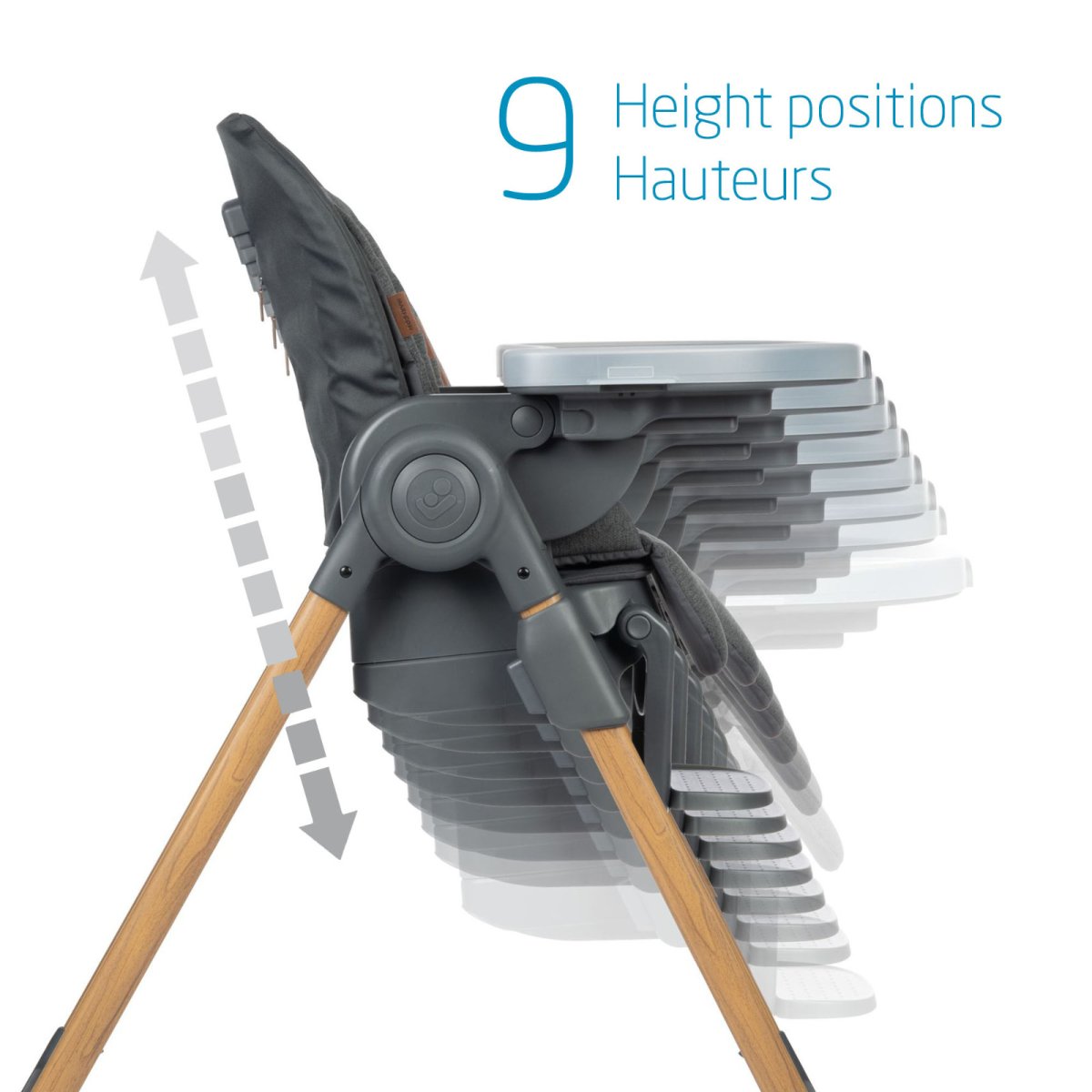 Minla High Chair - Classic Graphite